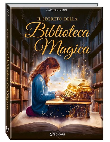 Il segreto della biblioteca magica, Gebundene Ausgabe von Carsten Henn, Edicart, 9788847464421