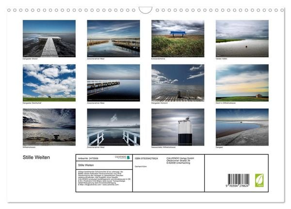Produktbild: Stille Weiten (Wandkalender 2027 DIN A3 quer), CALVENDO Monatskalender