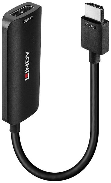 LINDY 38327 HDMI / DisplayPort Konverter [1x HDMI® - 1x DisplayPort] Schwarz