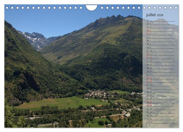 Produktbild: MONTAGNES Sommets des Hautes-Alpes (Calendrier mural 2026 DIN A4 vertical), CALVENDO calendrier mensuel