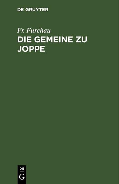 Produktbild: Die Gemeine zu Joppe
