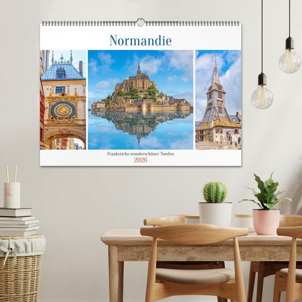 Produktbild: Normandie - Frankreichs wundersch&ouml;ner Norden (Wandkalender 2026 DIN A2 quer), CALVENDO Monatskalender