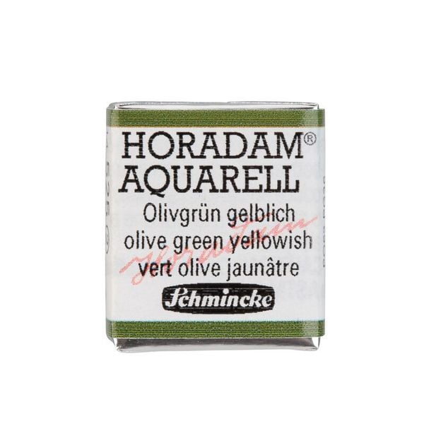 Produktbild: Schmincke Horadam Aquarell 1/2 N&auml;pfchen, Olivgr&uuml;n gelblich