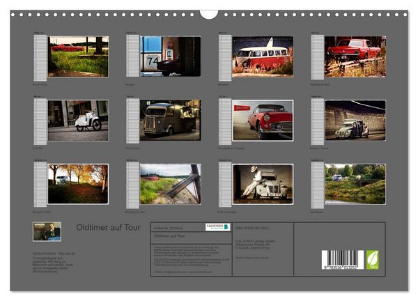 Produktbild: Oldtimer auf Tour (Wandkalender 2026 DIN A3 quer), CALVENDO Monatskalender