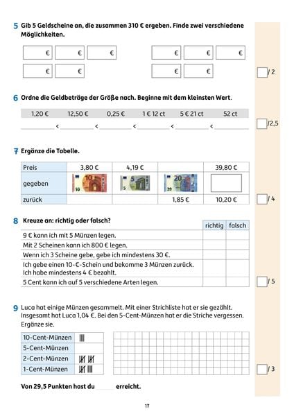 Produktbild: &Uuml;bungsheft mit Tests in Mathe 3. Klasse