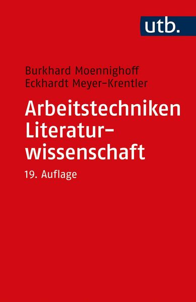 Produktbild: Arbeitstechniken Literaturwissenschaft