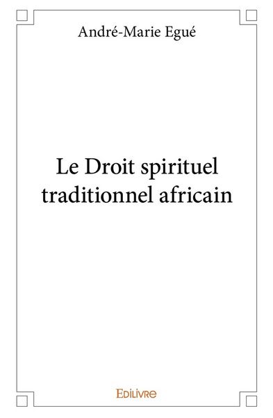 Produktbild: Le droit spirituel traditionnel