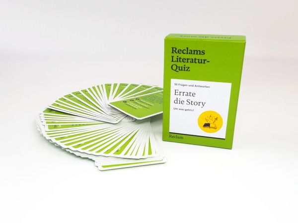 Produktbild: Errate die Story. Um was geht&rsquo;s? 50 Fragen und Antworten f&uuml;r B&uuml;chermenschen