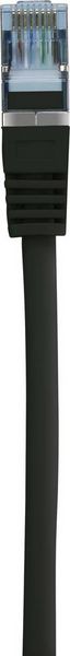Produktbild: Renkforce RF-5047472 RJ45 Patchkabel CAT 6a S/FTP 10.00m Schwarz Flammwidrig 1St.