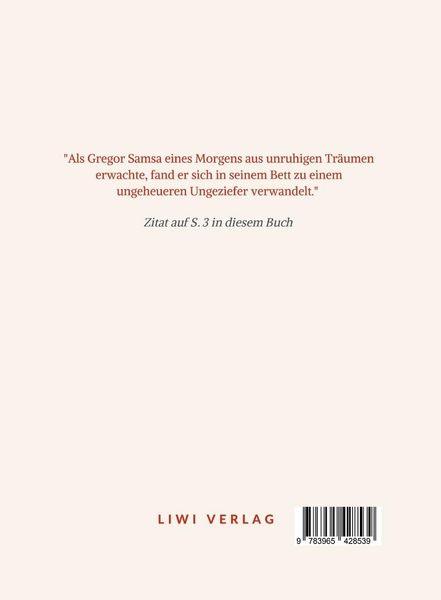 Produktbild: Franz Kafka: Die Verwandlung. Vollst&auml;ndige Neuausgabe