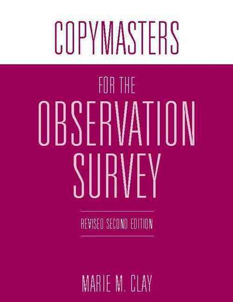 Produktbild: Copymasters for the Observation Survey