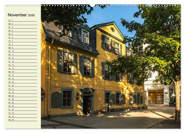 Produktbild: Weimar - Mit Plan durch das Jahr (hochwertiger Premium Wandkalender 2026 DIN A2 quer), Kunstdruck in Hochglanz
