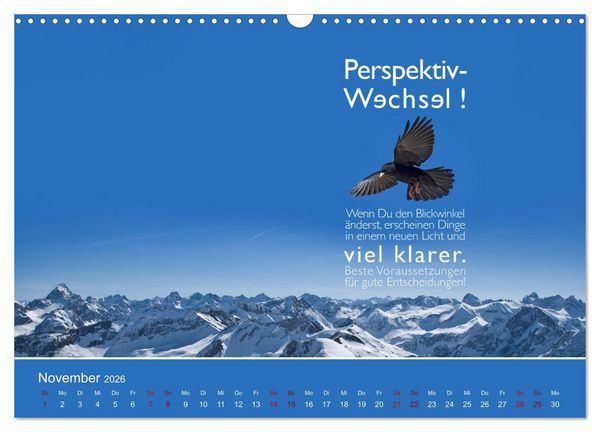 Produktbild: Pfl&uuml;ck Dein Gl&uuml;ck &ndash; Kleine Weisheiten f&uuml;r den Alltag (Wandkalender 2026 DIN A3 quer), CALVENDO Monatskalender