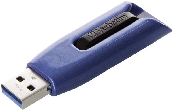 Verbatim V3 Max USB-Stick 64GB Blau 49807 USB 3.2 Gen 1 (USB 3.0)