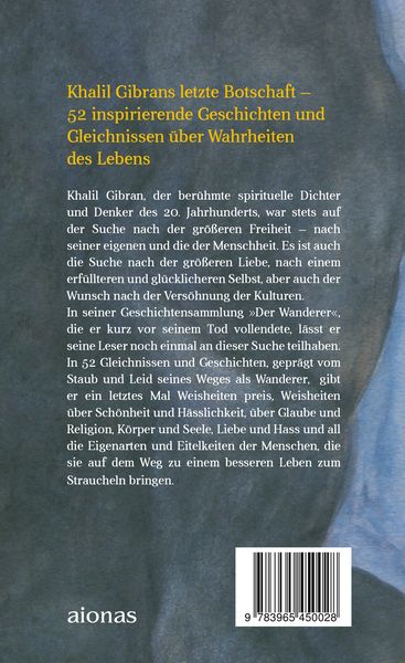 Produktbild: Der Wanderer. Khalil Gibran. Mit farbigen Illustrationen des Autors