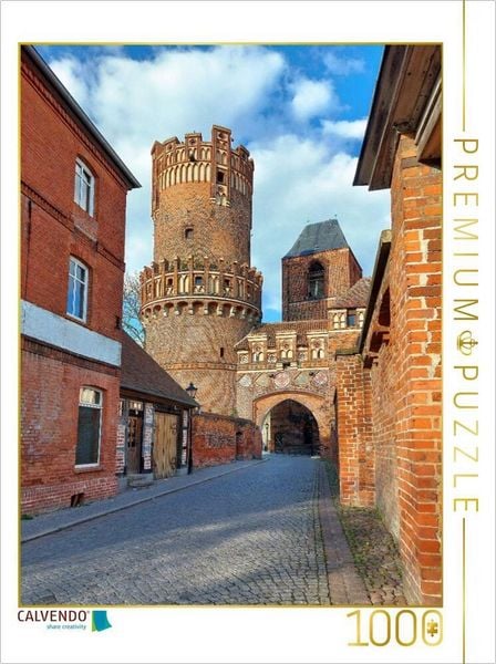 CALVENDO Puzzle Tangermünde, Wappen am Neustädter Tor | 1000 Teile Lege-Größe 64x48cm Foto-Puzzle für glückliche Stunden