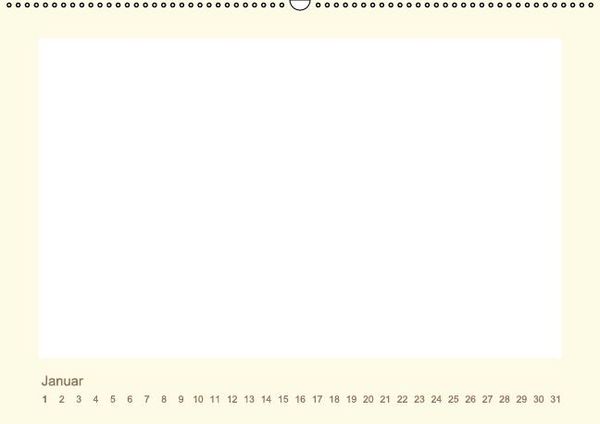 Produktbild: Immerw&auml;hrender Kalender zum selber Gestalten (Wandkalender immerw&auml;hrend DIN A2 quer)