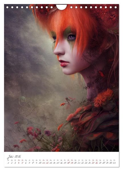 Produktbild: Dark Fantasy Art - Zeit der Helden (Wandkalender 2026 DIN A4 hoch), CALVENDO Monatskalender