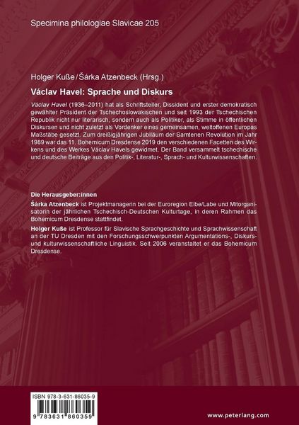 Produktbild: V&aacute;clav Havel: Sprache und Diskurs