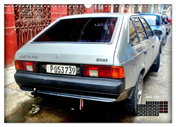 Produktbild: Moskwitsch-2141 - Ein russischer Oldtimer in Kuba (Wandkalender 2026 DIN A3 quer), CALVENDO Monatskalender