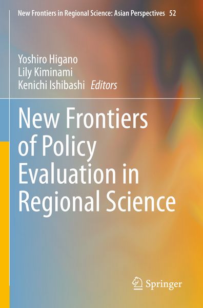 Produktbild: New Frontiers of Policy Evaluation in Regional Science