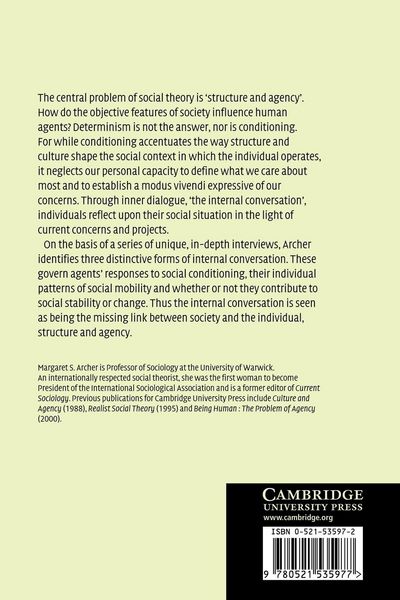 Produktbild: Structure, Agency and the Internal Conversation