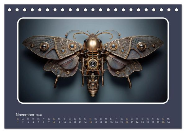 Produktbild: Roboterinsekten (Tischkalender 2026 DIN A5 quer), CALVENDO Monatskalender
