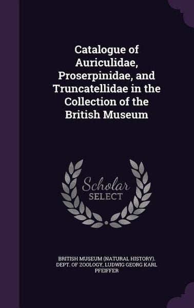 Produktbild: Catalogue of Auriculidae, Proserpinidae, and Truncatellidae in the Collection of the British Museum