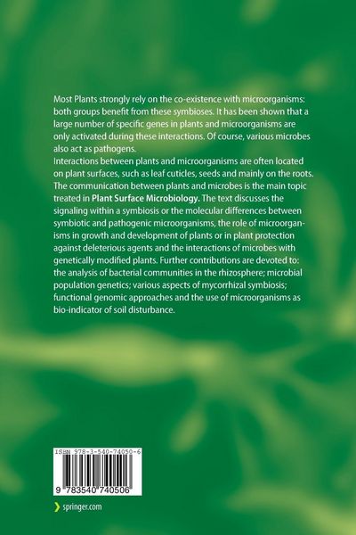 Produktbild: Plant Surface Microbiology