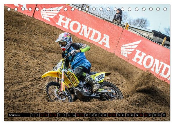 Produktbild: Motocross Racing 2026 (Tischkalender 2026 DIN A5 quer), CALVENDO Monatskalender