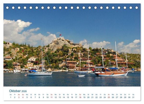 Produktbild: T&uuml;rkei - Reise ins Blaue (Tischkalender 2026 DIN A5 quer), CALVENDO Monatskalender