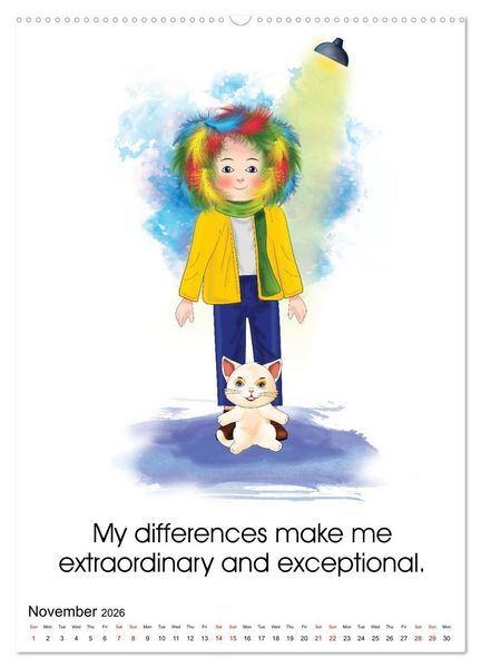 Produktbild: I am loved and valued (Wall Calendar 2026 DIN A2 portrait), CALVENDO 12 Month Wall Calendar