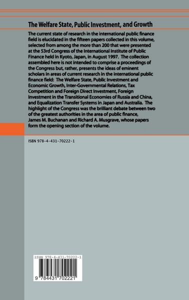 Produktbild: The Welfare State, Public Investment, and Growth