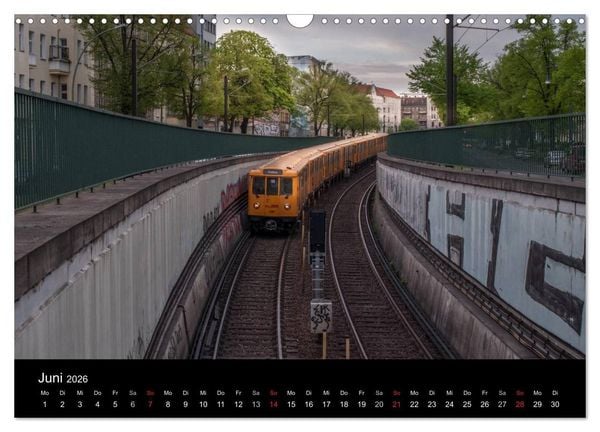 Produktbild: Auf Gleisen durch Berlin (Wandkalender 2026 DIN A3 quer), CALVENDO Monatskalender