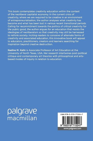 Produktbild: The Neoliberalization of Creativity Education