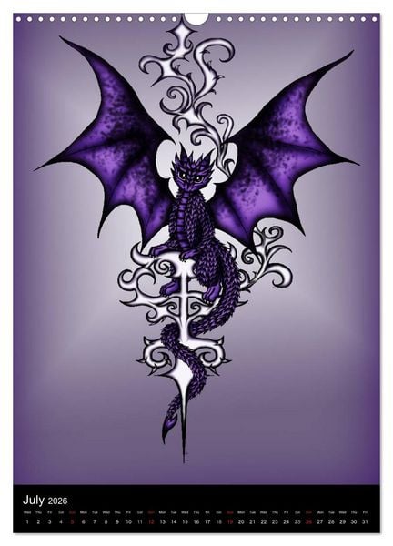 Produktbild: Dragons (Wall Calendar 2026 DIN A3 portrait), CALVENDO 12 Month Wall Calendar