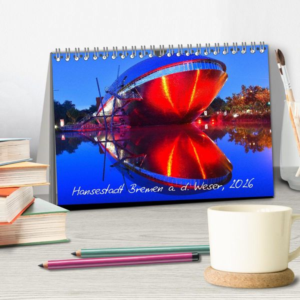 Produktbild: Kalender Hansestadt Bremen a. d. Weser, 2026 (Tischkalender 2026 DIN A5 quer), CALVENDO Monatskalender