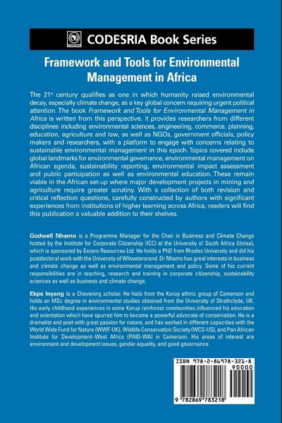 Produktbild: Framework and Tools for Environmental Management in Africa