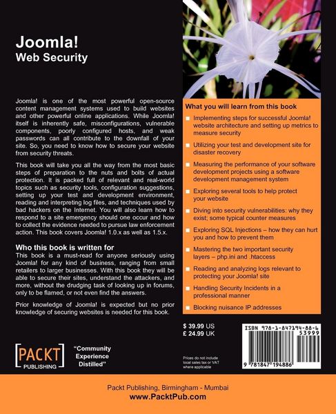 Produktbild: Joomla! Web Security