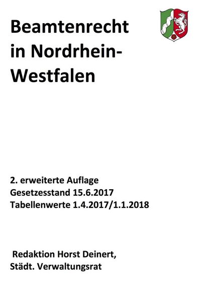 Produktbild: Beamtenrecht in NRW