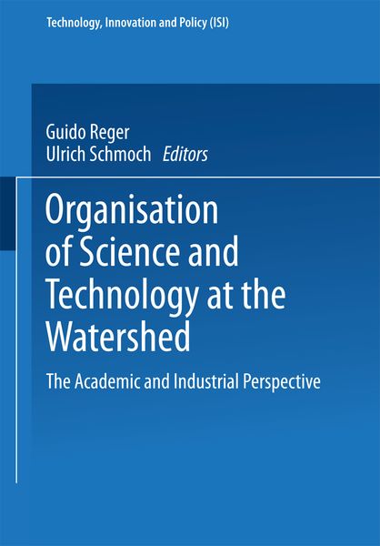 Produktbild: Organisation of Science and Technology at the Watershed