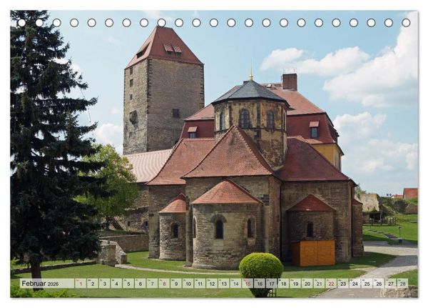 Produktbild: Geheimnisse ostdeutscher Kultur - Schl&ouml;sser und Burgen (Tischkalender 2026 DIN A5 quer), CALVENDO Monatskalender
