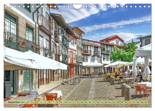Produktbild: Cidade Guimar&atilde;es (Wandkalender 2027 DIN A4 quer), CALVENDO Monatskalender