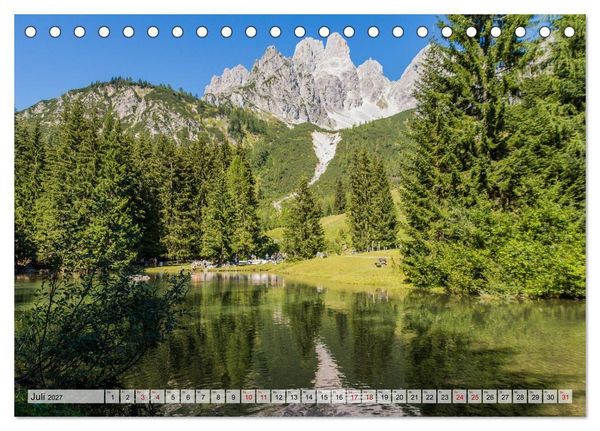 Produktbild: Dachstein und Schladminger Tauern (Tischkalender 2027 DIN A5 quer), CALVENDO Monatskalender