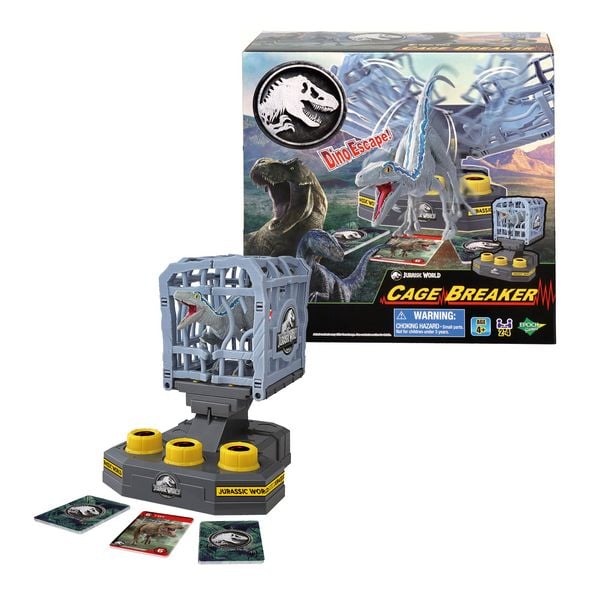 Produktbild: EPOCH Games 7523 - Jurassic World Cage Breaker, Dino-Escape, Action-Geschicklichkeitsspiel