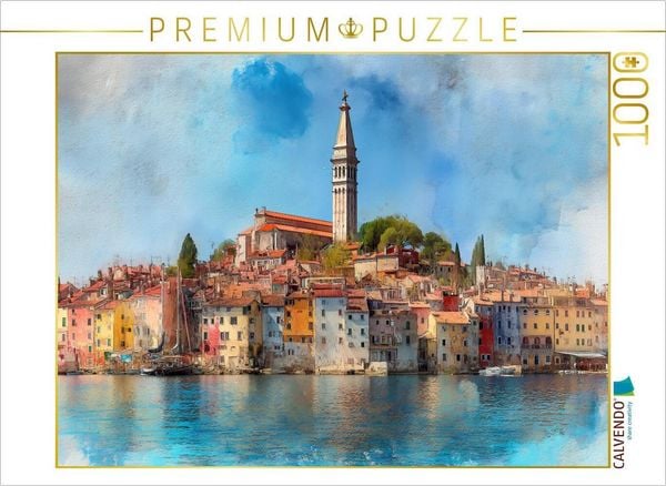 CALVENDO Puzzle Rovinj, Croatien | 1000 Teile Lege-Größe 64x48cm Foto-Puzzle für glückliche Stunden