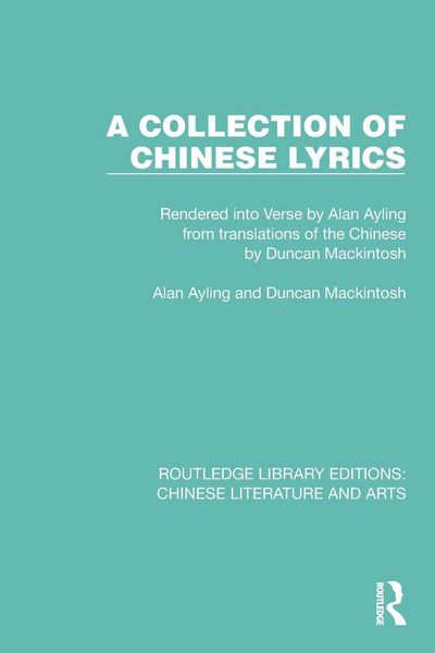 Produktbild: A Collection of Chinese Lyrics