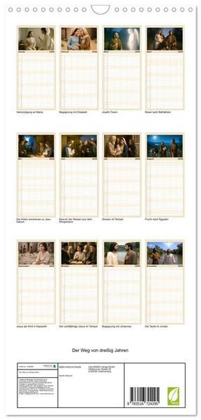 Produktbild: Familienplaner 2026 - Der Weg von drei&szlig;ig Jahren mit 5 Spalten (Wandkalender, 21 x 45 cm) CALVENDO