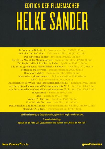 Produktbild: Helke Sander - Edition der Filmemacher [6 DVDs]