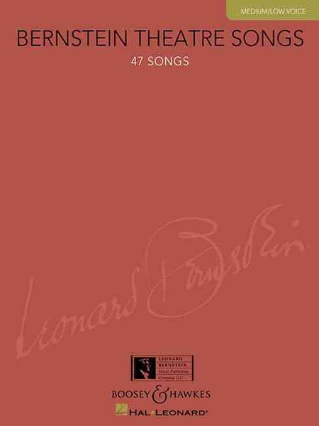 Produktbild: Bernstein Theatre Songs, Medium/Low Voice